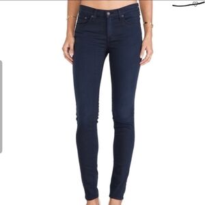 RAG & BONE Skinny distressed navy jeans